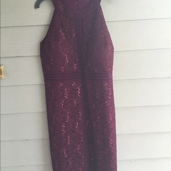 nightway burgundy dress Nightway Long Sleeve Formal Evening Gown 22169